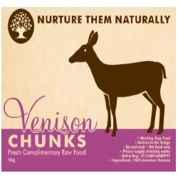 NTN Venison Chunks Boneless WD 1kg